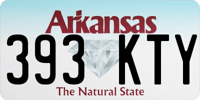 AR license plate 393KTY