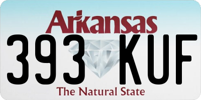 AR license plate 393KUF
