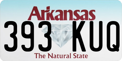 AR license plate 393KUQ