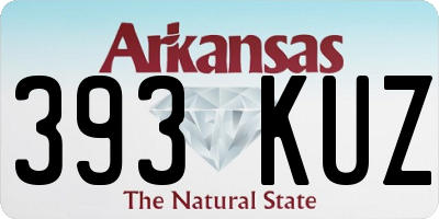 AR license plate 393KUZ