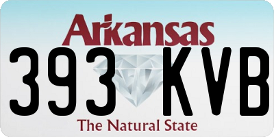 AR license plate 393KVB