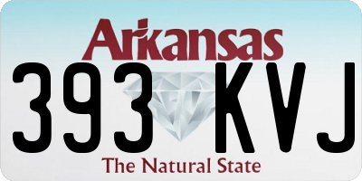 AR license plate 393KVJ