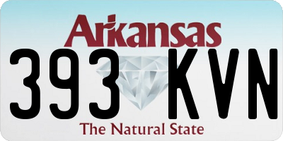 AR license plate 393KVN