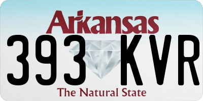AR license plate 393KVR