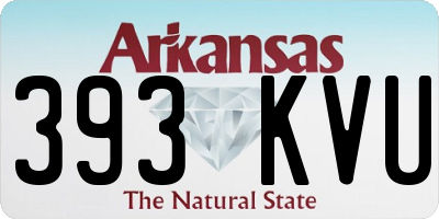 AR license plate 393KVU