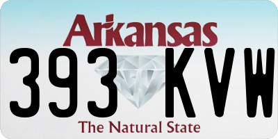 AR license plate 393KVW