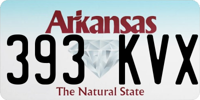AR license plate 393KVX