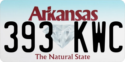 AR license plate 393KWC