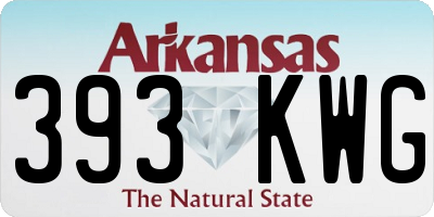AR license plate 393KWG