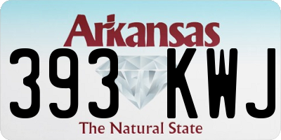 AR license plate 393KWJ