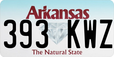 AR license plate 393KWZ
