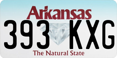 AR license plate 393KXG