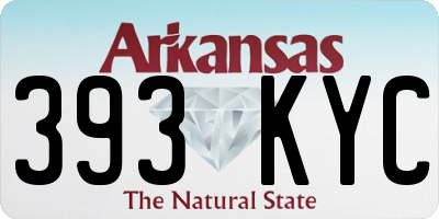 AR license plate 393KYC