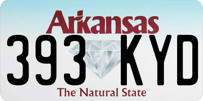 AR license plate 393KYD