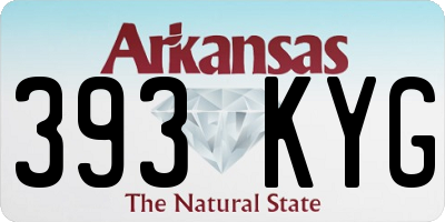 AR license plate 393KYG