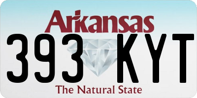 AR license plate 393KYT