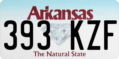 AR license plate 393KZF