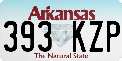 AR license plate 393KZP