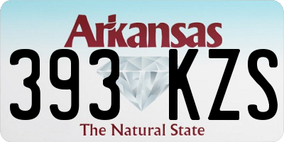 AR license plate 393KZS