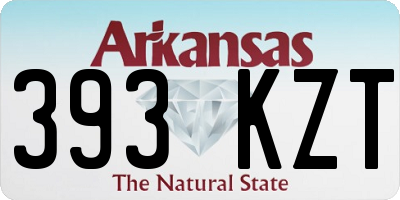 AR license plate 393KZT