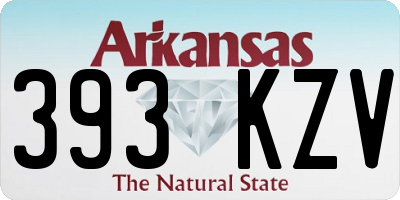 AR license plate 393KZV