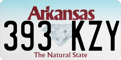 AR license plate 393KZY