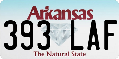 AR license plate 393LAF