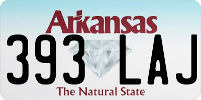 AR license plate 393LAJ