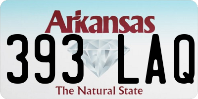 AR license plate 393LAQ
