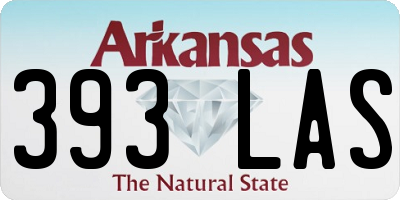 AR license plate 393LAS