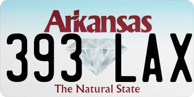 AR license plate 393LAX