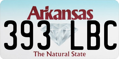 AR license plate 393LBC