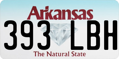 AR license plate 393LBH