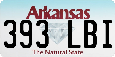 AR license plate 393LBI