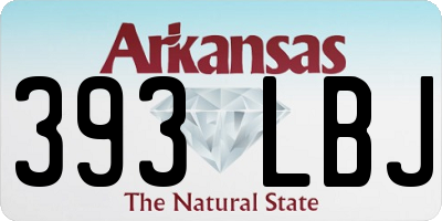 AR license plate 393LBJ