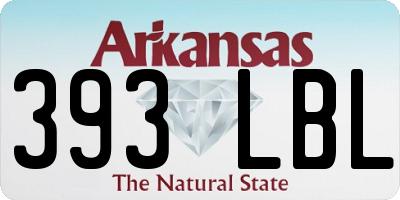 AR license plate 393LBL