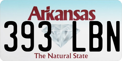 AR license plate 393LBN