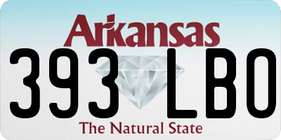 AR license plate 393LBO