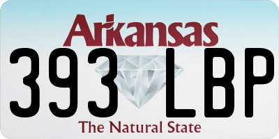 AR license plate 393LBP