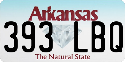 AR license plate 393LBQ