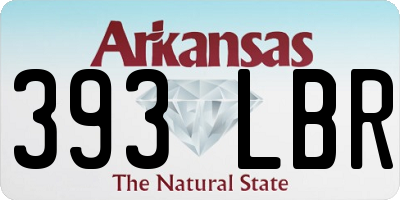 AR license plate 393LBR