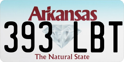 AR license plate 393LBT