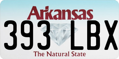 AR license plate 393LBX