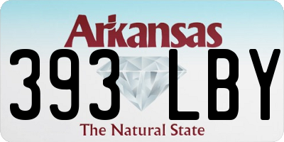 AR license plate 393LBY