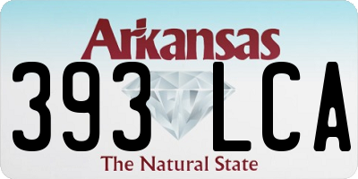 AR license plate 393LCA