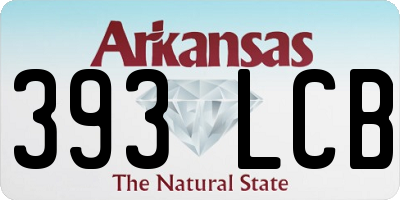 AR license plate 393LCB