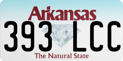 AR license plate 393LCC