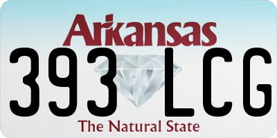AR license plate 393LCG