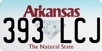 AR license plate 393LCJ