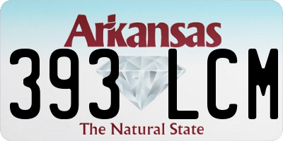 AR license plate 393LCM
